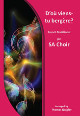 D'ou viens tu bergere SA choral sheet music cover